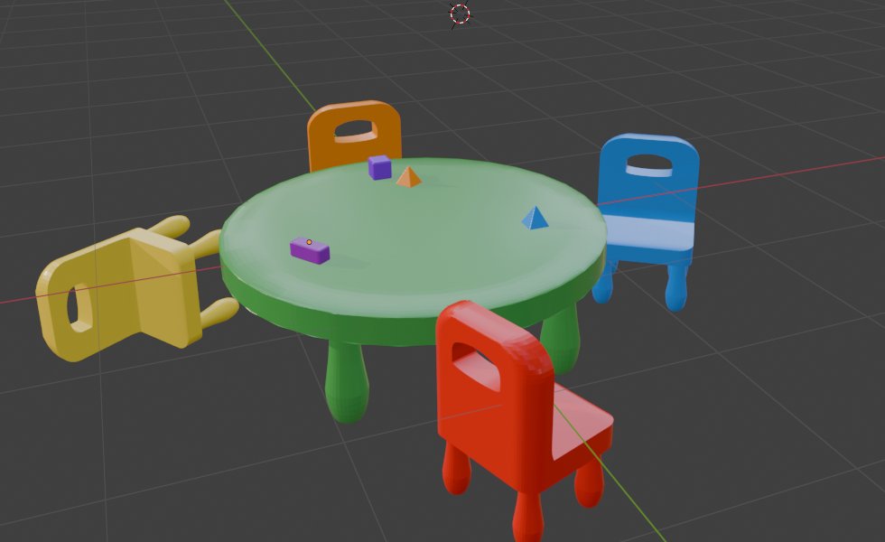 Nursery table and chairs